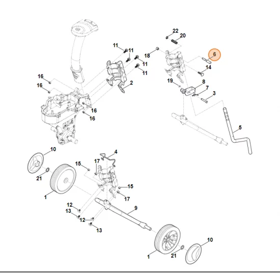 STIHL Glebogryzarka spalinowa MH445.0 Sworzeń 6241 716 2000